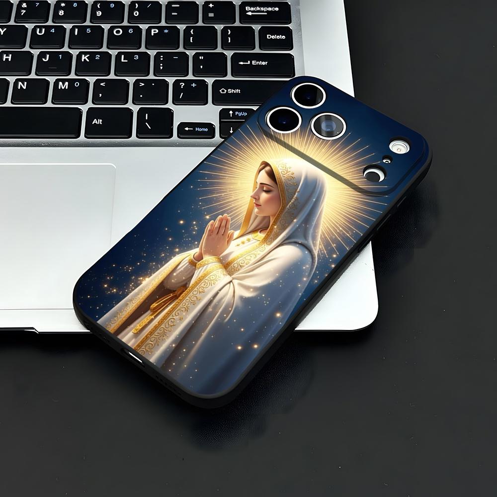 Virgen Mary Virgin De Guadalupe Phone Case For IPhone 17 Air 16 E Pro Max 15 14 13 Mini 12 Pro 11 Max Plus Black Soft Shell