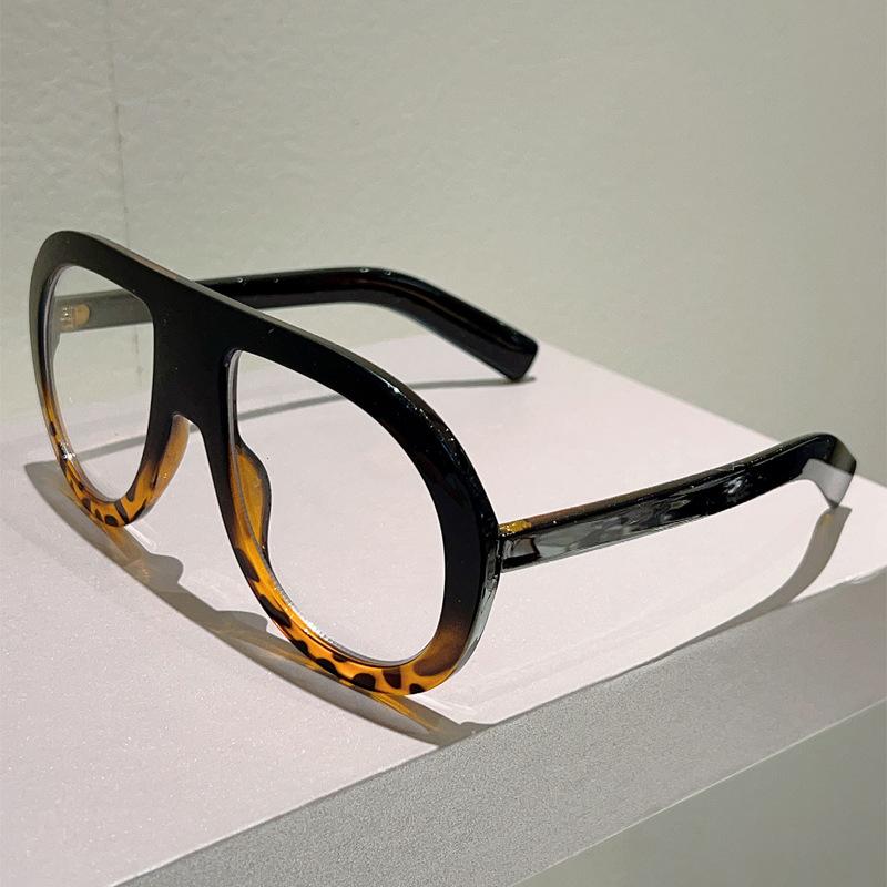 Vintage Oversized Pilot Anti Blue Light Optical Glasses Big Frame Women Luxury Myopia Customize Prescription Eye Glasses Frames