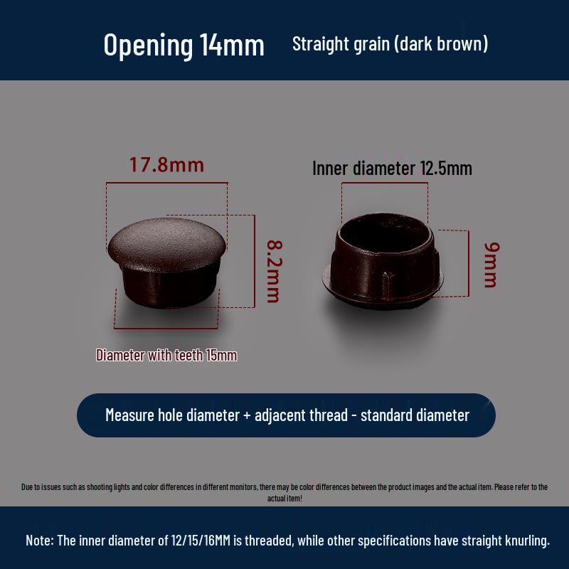 Универсальная круглая декоративная пластиковая заглушка для мебельных петель и отверстий под винты