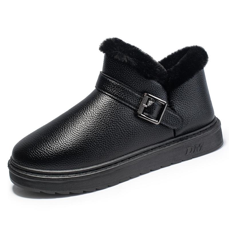 Зимняя новая мужская обувь из хлопка для севера 2025 года, теплые бархатные зимние ботинки, мужская повседневная обувь из хлопка для холодной погоды в снежные дни