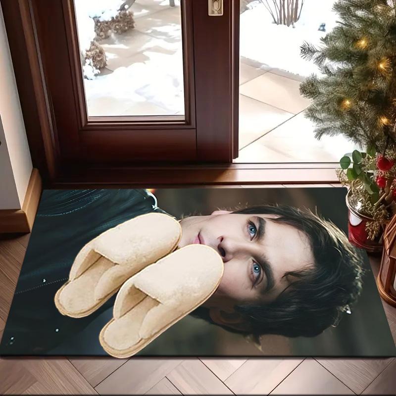 Two Men In Suits Damon Area Rug Suitable for Indoor And Outdoor,Carpets for Kitchens, Homes, Offices, Living Rooms,Home Decor,Christmas Gift