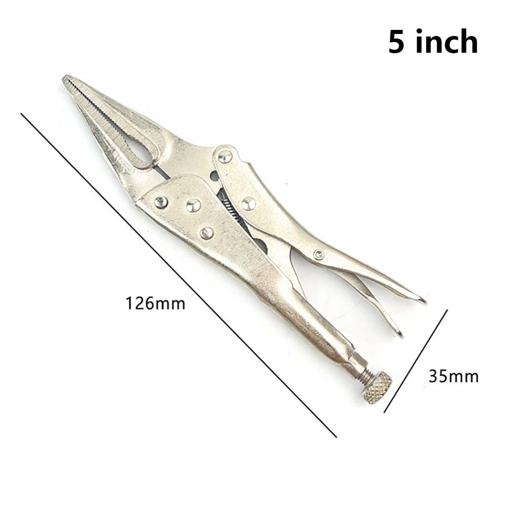 1Pcs Long Jaw Long Nose Locking Pliers 5 Inch Repair Hand Tool For Nuts Bolts Repair