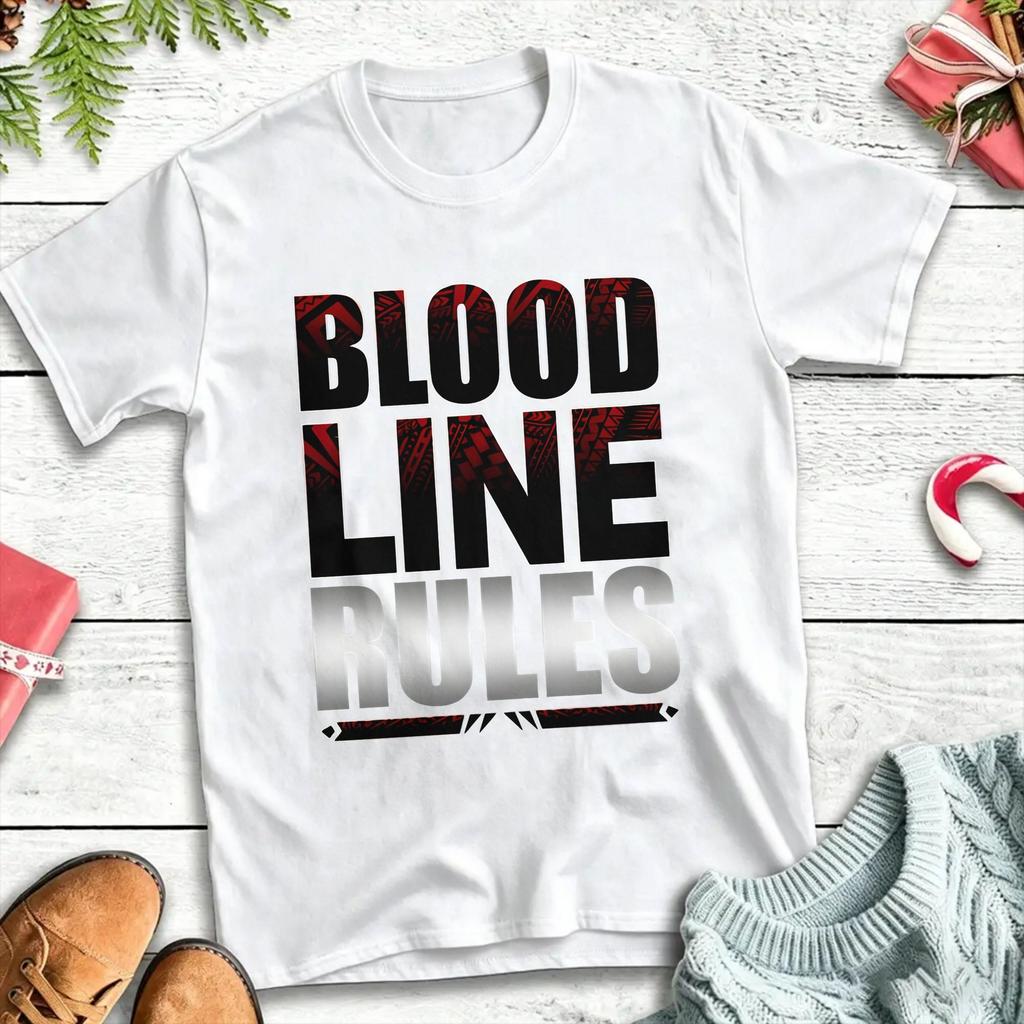 The Bloodline We The Ones Bold T-Shirt Hip Hop T-Shirts Short-Sleeve Y2K Funny Tshirt Summer Cotton Oversize Top Tees
