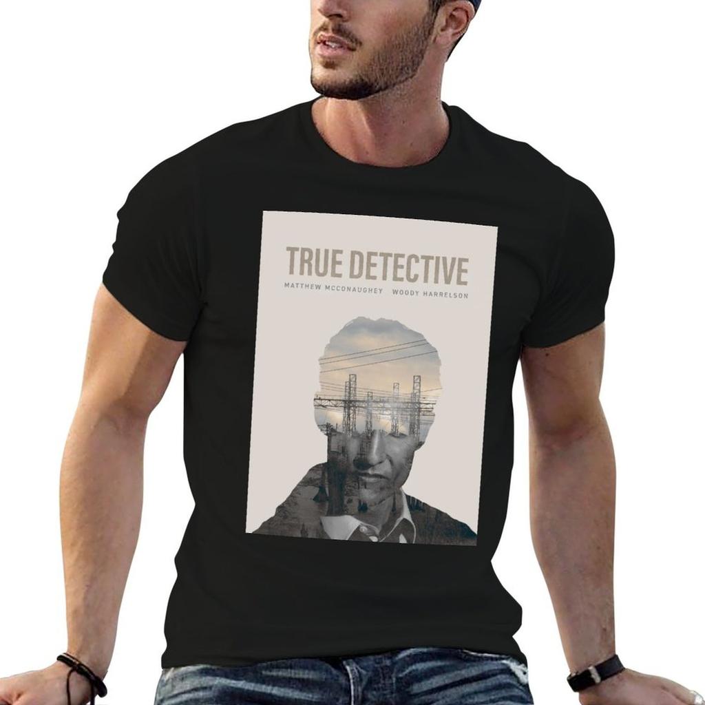 True Detective Season 1 Poster Tshirt Shirts Graphic Tee Luxury Designer Compression Shirt Unisex