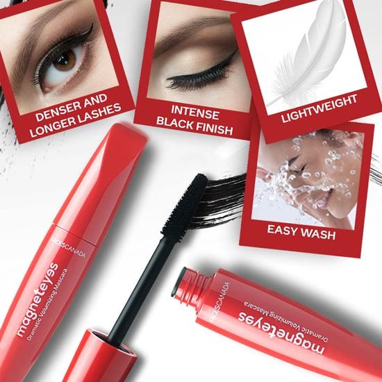 FACES CANADA Magneteyes Range Trio Pack - черный, 13,35 г | Кайал + подводка для глаз + тушь для ресниц | Легкий | Стойкий | Гладкая текстура
