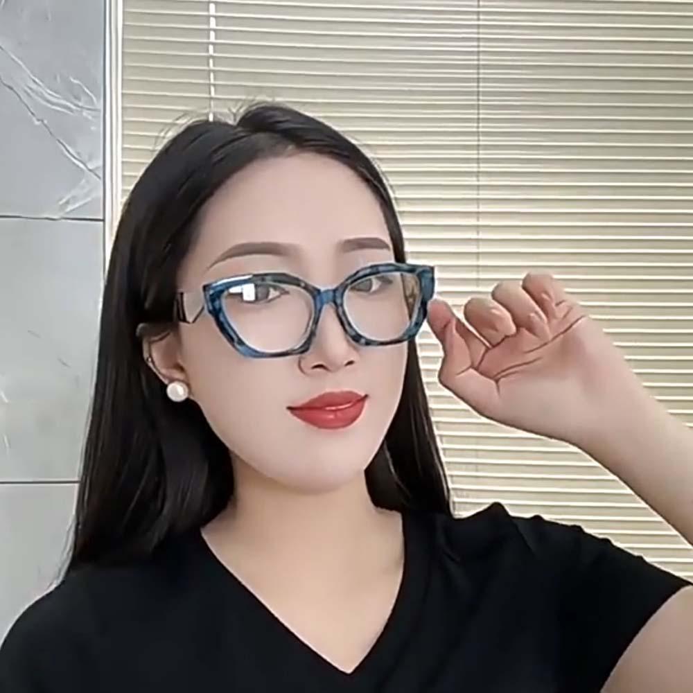 Hip-hop Color Frame Reading Glasses Elastic Unisex Presbyopic Glasses Watch Movie