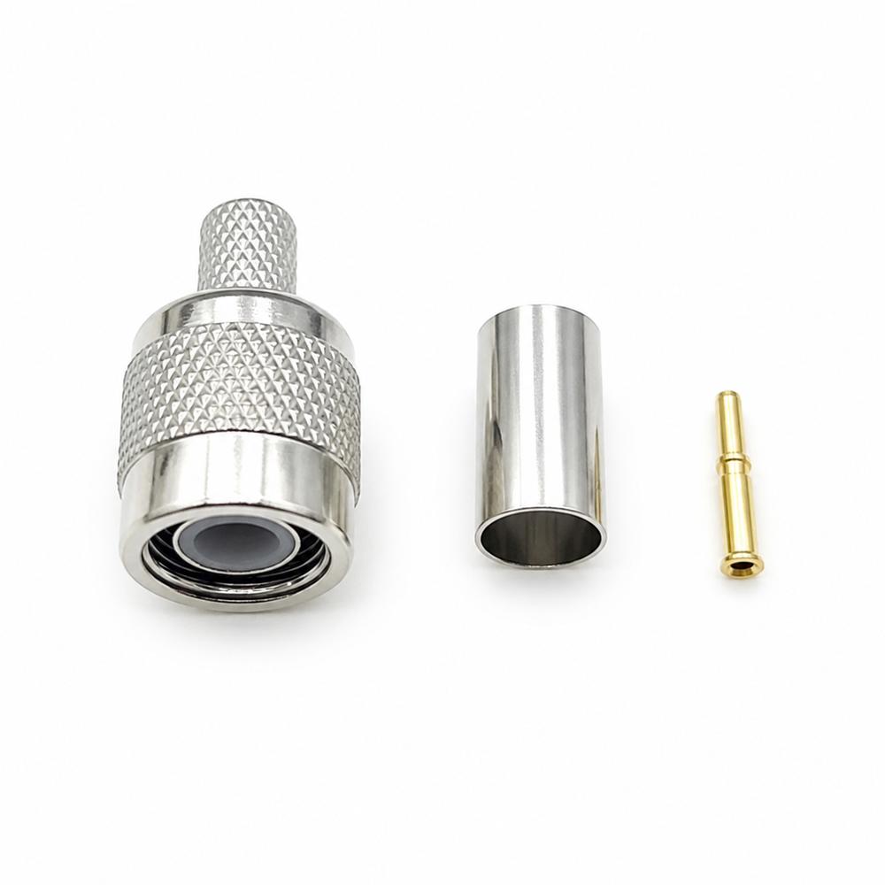 Crimp Termination RF Coax Connector Threaded Coupling Coaxial Connector Hardware Accessories