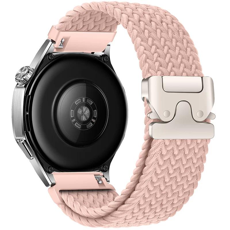 Braided Loop Strap For Huawei Watch GT5 4 3 2 5 Pro 46mm Parachute Buckle Nylon Comfortable Watchband For Samsung Watch 7 6 5 4