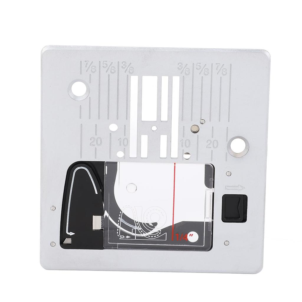 Sewing Machine Straight Stitch Needle Plate with Transparent Cover Straight Stitch Throat Plate for