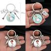 Dental Care Nurse Keychain With Medical Syringe And Stethoscope For Gift And Celebration