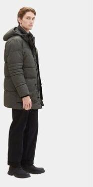 Серая структурированная зимняя куртка Tom Tailor Technical Winterparka