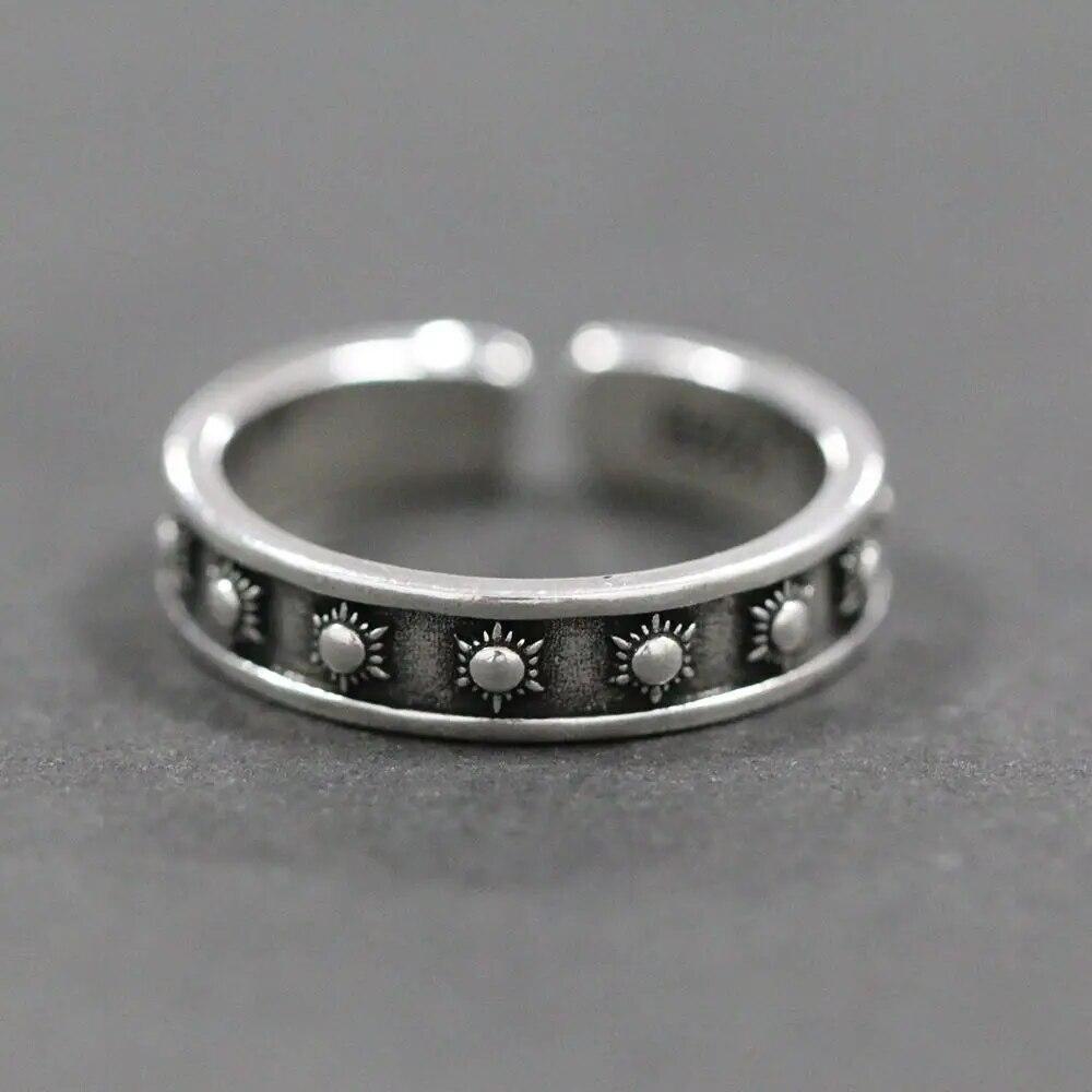 YIZIZAI, простое матовое кольцо с надписью «Загадай желание», для женщин и мужчин, креативное ретро-кольцо на палец с открытием, серебряного цвета, вечерние ювелирные изделия, подарки