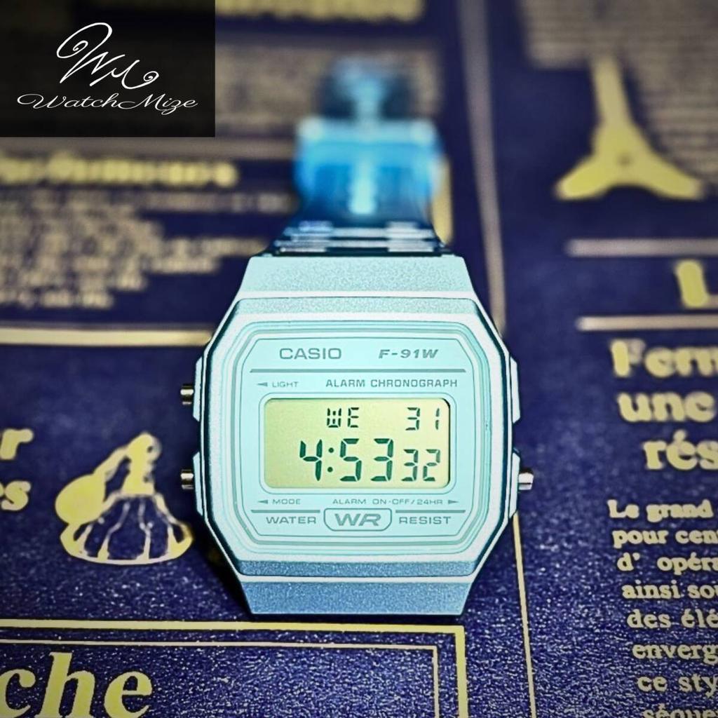 Новые цифровые часы CASIO Clear Model Бренд F-91WS-2JH