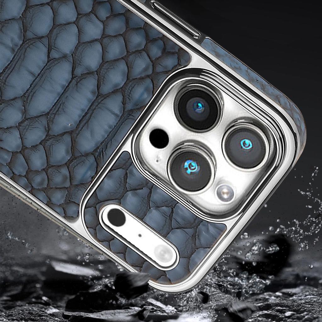 Роскошный Модный Кожаный Чехол Для Телефона С Узором Под Змею Для iPhone 17 16 15 14 13 12 Pro Max 17Air Внутренняя Оболочка С Фланелевой Подкладкой