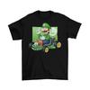 Футболка Luigi Mario Kart для взрослых, унисекс, хлопковая, размеры, смешная, номер, игра, гонки, новая