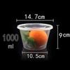 Clear Plastic Food Containers: Round or Rectangular, with Lids