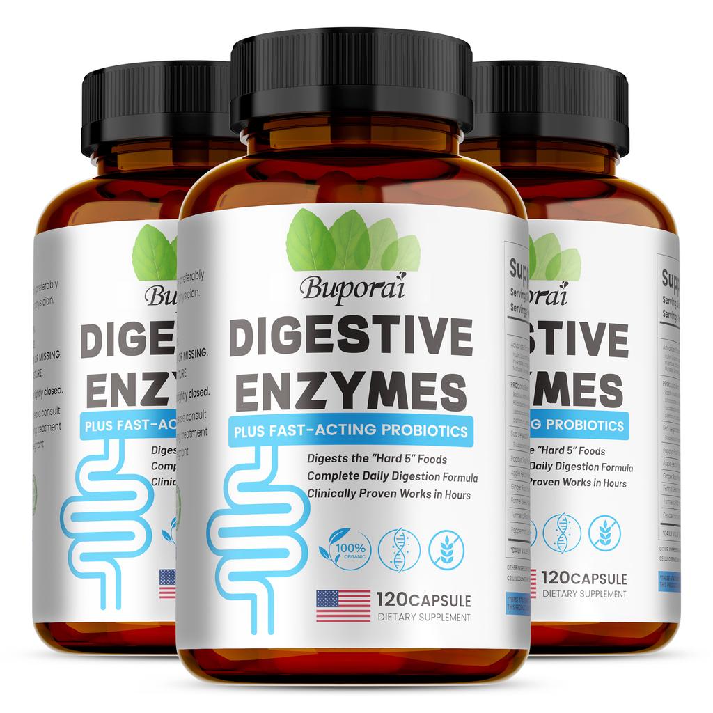 Buporai - Digestive Enzyme and Probiotic Supplement - Digestive and Gut Health