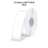 Термолента для этикеток D30/P12/P50, 12x40 мм (0,47'' x 1,57'') 160 этикеток/рулон самоклеящиеся печатные этикетки для домашнего офиса школьной организации, белые