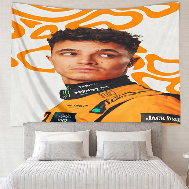 Lando Norris1 Tapestry for Bedroom Aesthetic Classroom Tapestries Wall Hanging for Living Room Dorm Office,Ideal Creative Gift