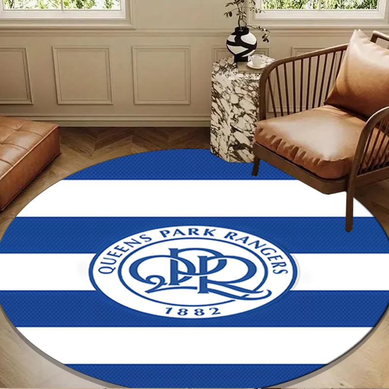 Queens Crest Football Round mat Home Decor, Chair rug For livingroom,Bedroom, doormat home decor Birthday Gift Christmas Gifts