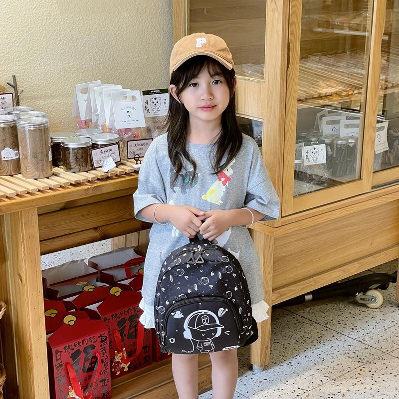 Cute Cartoon Boys And Girls Backpack Foreign Style Printing Children'S Backpack Cute Baby Student Schoolbag