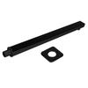 40cm Shower Extension Arm 304 Stainless Steel Wall Mounted Silver Polished Extra Arm Bathroom Bracket Bar For Rain Shower Head