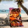 Customizable personalized beach towels Juice WRLD themed designs.Suitable for the beach, yoga, sports;ideal as beach accessories