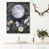 5D Diy Diamond Painting The Full Moon and Flowers Cross Stitch Set Full Diamond Embroidery Mosaic Art Picture of Rhinestones Decor Gift