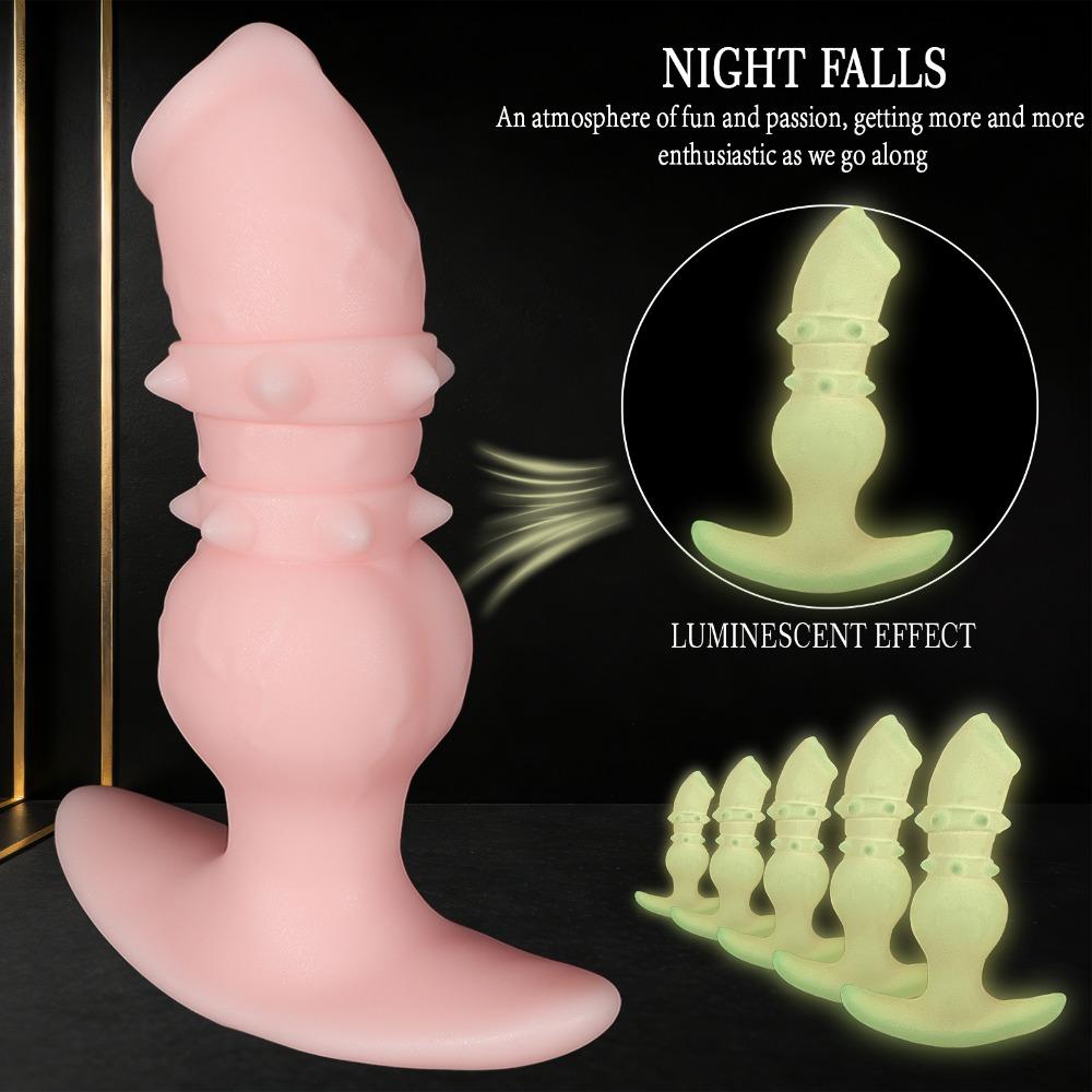 Fantasy Silicone Dog Shape Dildo Anal Plug Soft Body Safe Adult Pleasure Toy