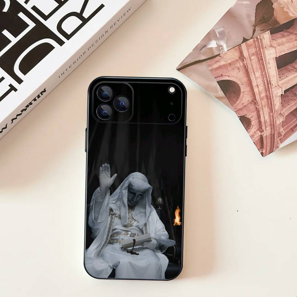 Крутой чехол для телефона Baldwin IV of Jerusalem для iPhone 17,16,15,14,13,12,11,Pro,Max,Plus,E,SE4,Air,Mini Черный Мягкий Чехол