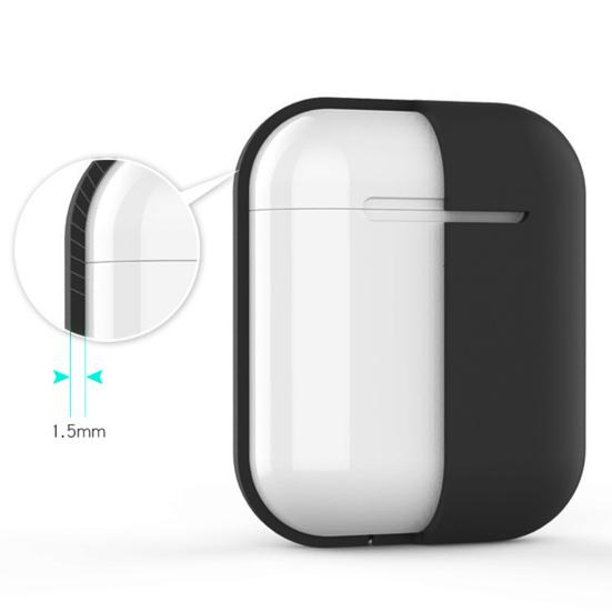 Сумка для хранения наушников Прочный силиконовый беспроводной практичный износостойкий чехол-накладка для наушников для AirPods