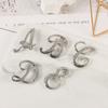 Suit Collar Accessories 26 English Letters Rhinestone Clip Initial Lapel Pin Crystal Letter Brooch