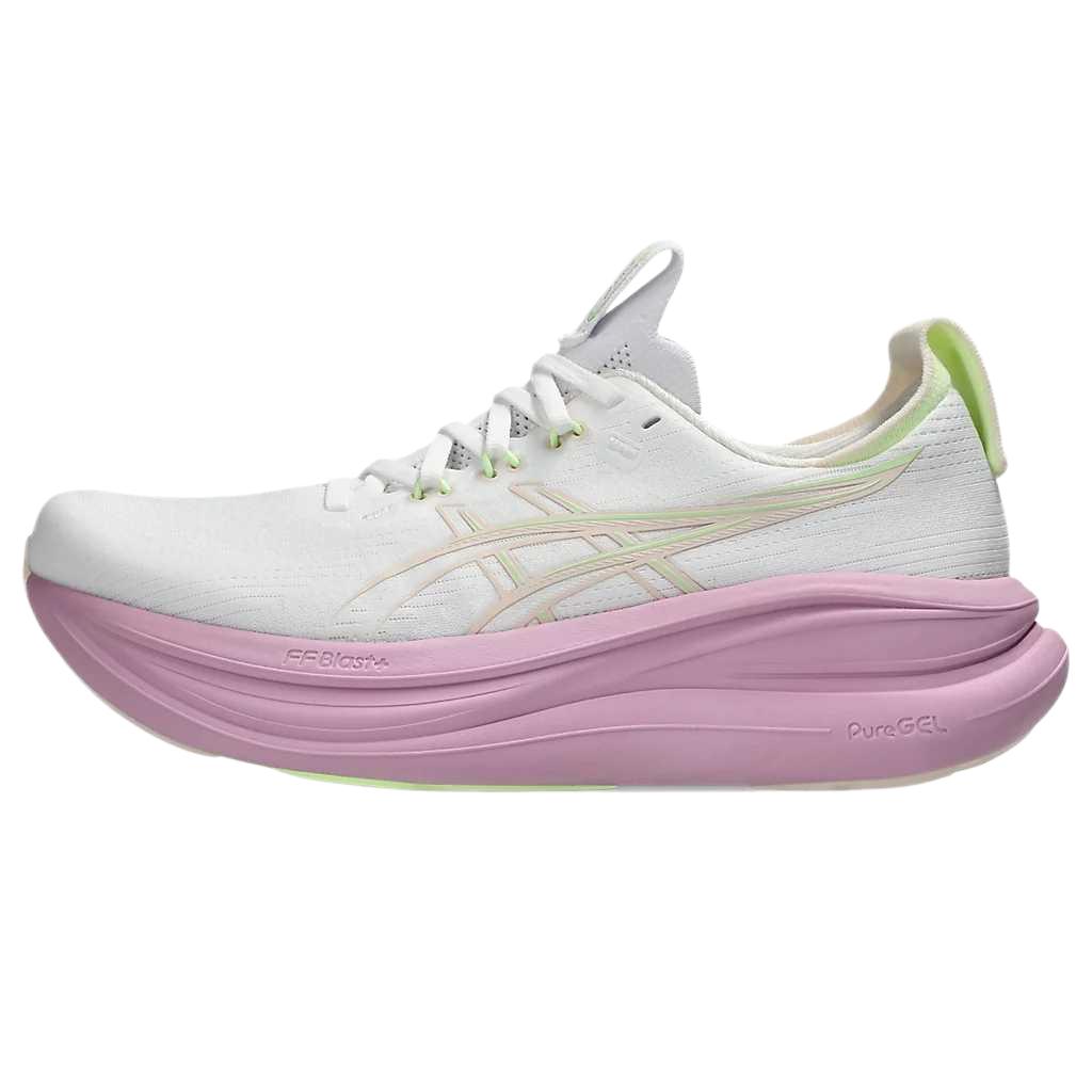 ASICS GEL NIMBUS 28 Running Shoes Women's Low Top White/Hazy Lilac
