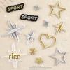 Star and Heart Embroidery Patch - Korean-Style Clothing DIY Accessory