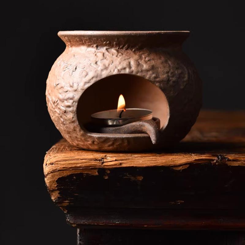 Rough pottery tea baking retro ceramic tea aromatherapy wax based black tea green tea aromatherapy tea ceremony kung fu tea set