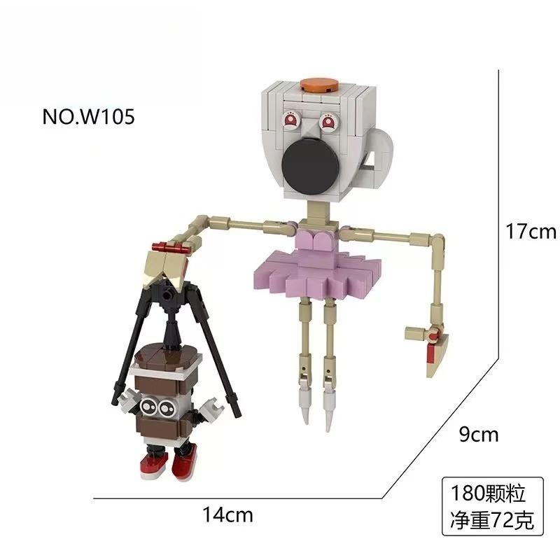 Новый Тип Мутация Тунг Тунг Тунг Сахур Фигурка Ужасов Развивающие Сборные Строительные Блоки Кукла Игрушки Для Ребенка Подарки На День Рождения