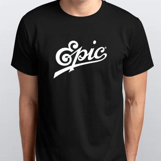 EPIC RECORDS новая ФУТБОЛКА размеры S M L XL XXL цвета Черный, Белый