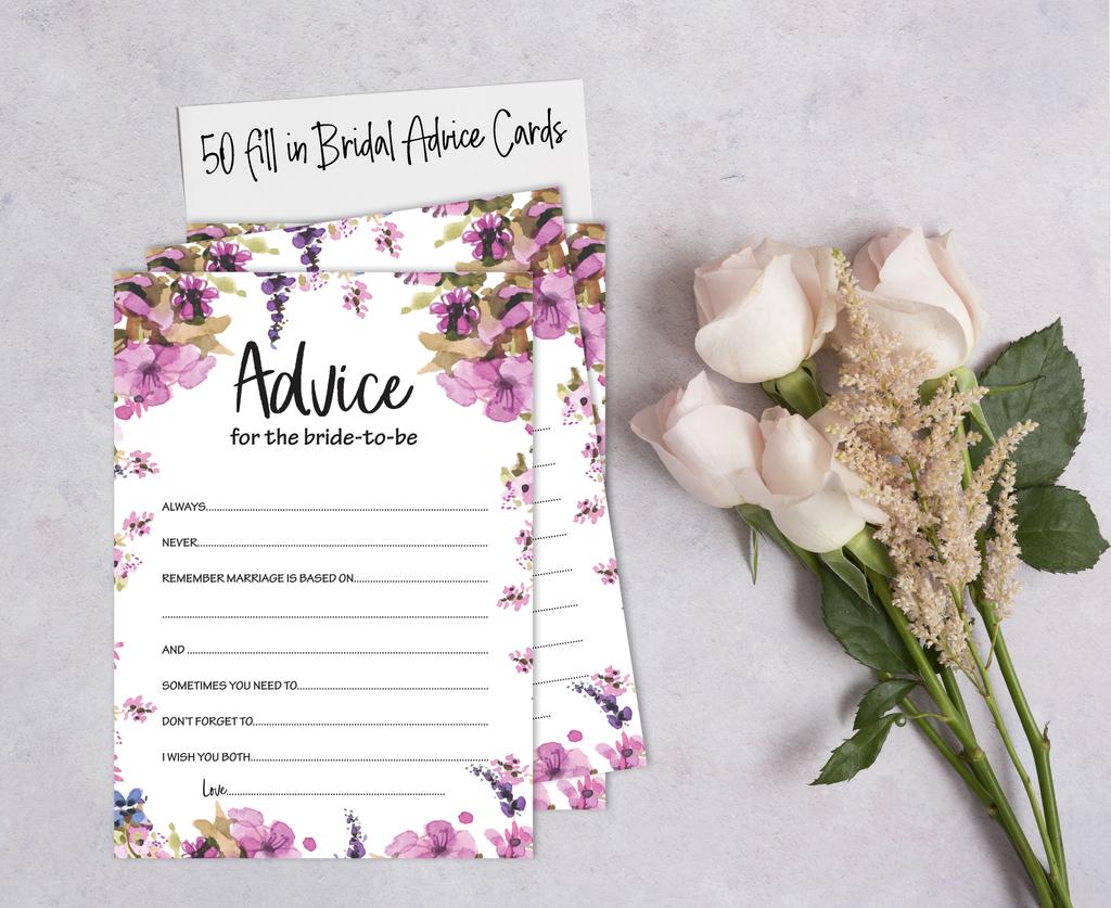 Inkdotpot Советы невестеКарточкиНабор из 50штЦветочныеАкция на девичник