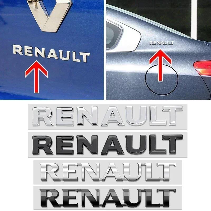 Колпаки на колеса Глянцевые черные серебристые ABS Наклейка Эмблема на кузов заднего багажника автомобиля Для Renault Koleos Duster Megane 2 3 4 Logan Clio Captur Es