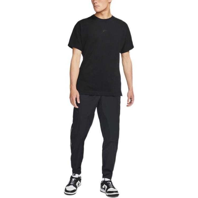 Nike Футболки Мужские Черные С Круглым Вырезом Умеренные DD7019-010