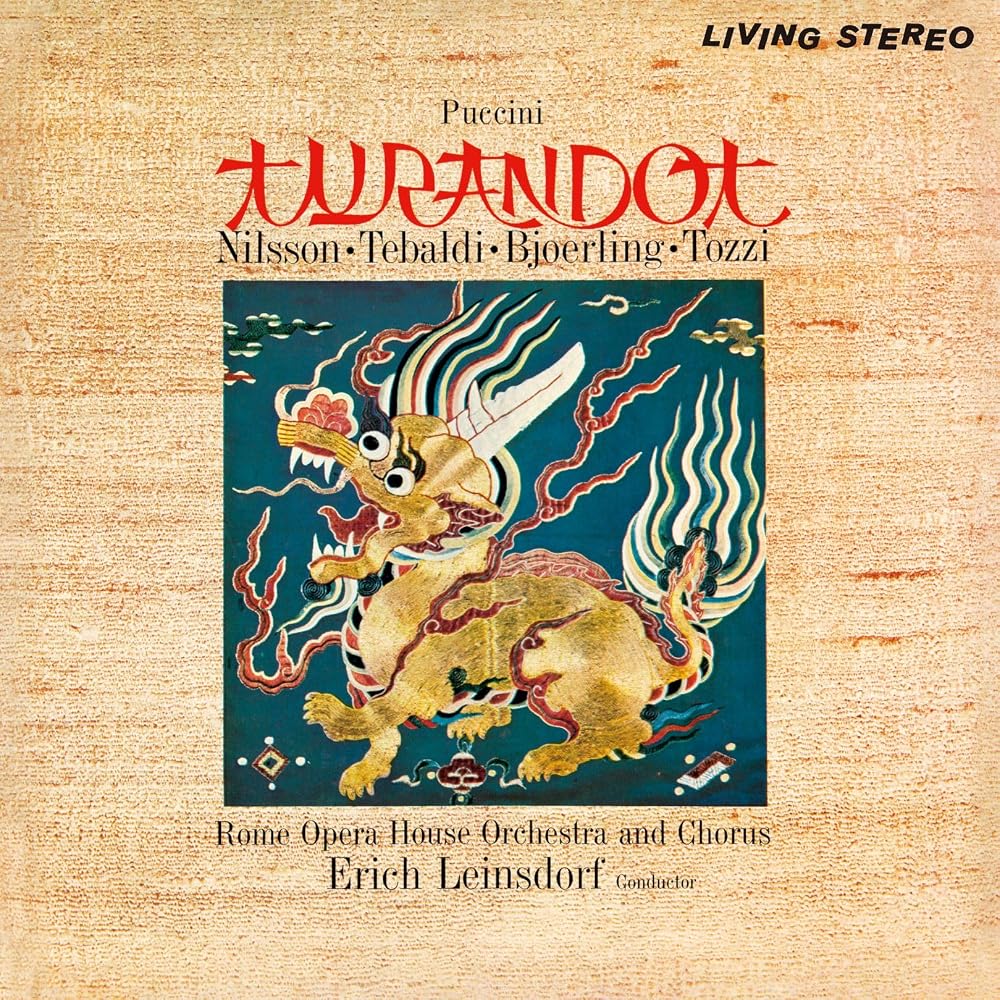 Puccini Turandot Complete Opera CD Erich Leinsdorf Rome Opera Orchestra Birgit Nilsson