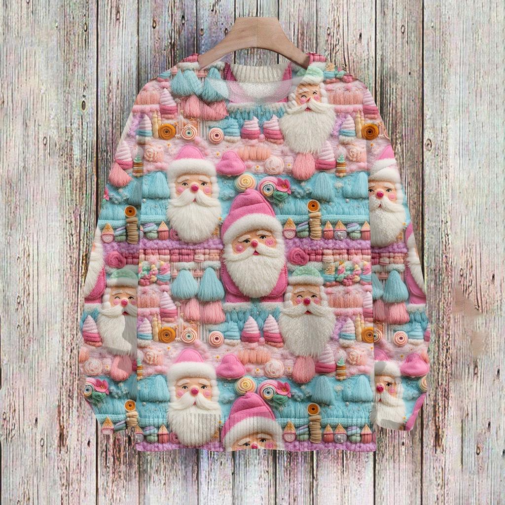 Christmas Sweatshirts For Women Knit Sweater Cute Shirt Fall Crewneck Pullover Tops