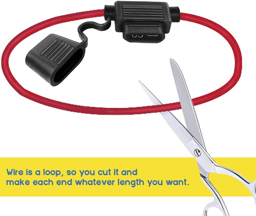 Держатель предохранителя 12AWG 5 шт., сверхмощные линейные плоские низкопрофильные автомобильные предохранители с 25 лезвиями 10A/15A/20A/25A/30A по 5 шт. каждый