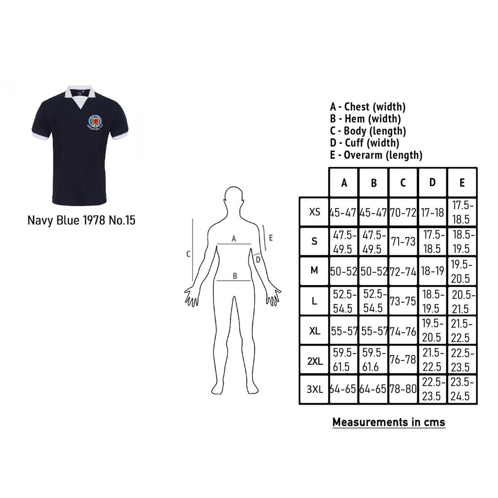 Scottish FA Mens 1978 Retro Collared T-Shirt