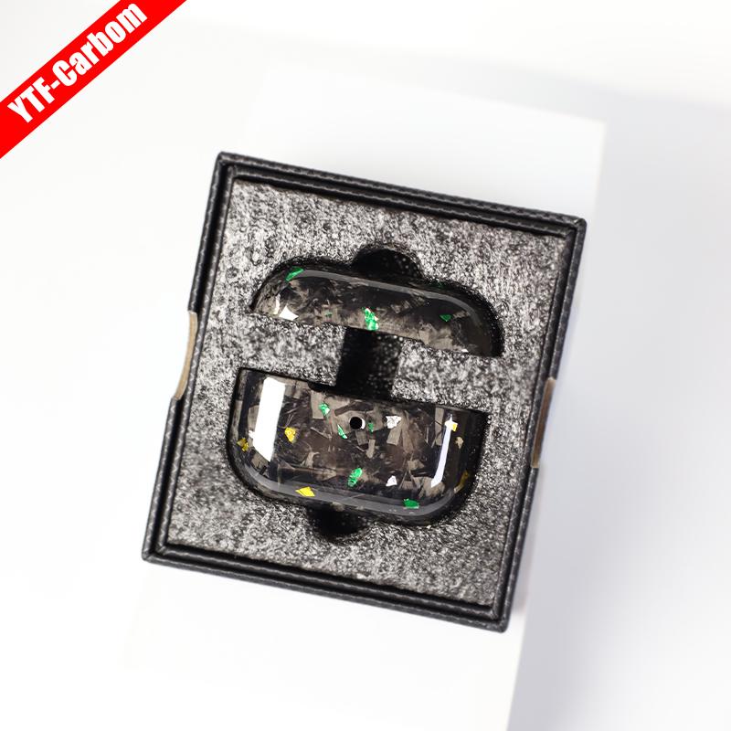 YTF-carbon Чехол из углеродного волокна для AirPods 3 Беспроводная зарядка Bluetooth Наушники Защитная наклейка для AirPods pro2 Тонкий и легкий