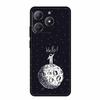 Чехол для телефона Realme Narzo N61 N 61 Coque Цветы Черный Силиконовый Мягкая Задняя Крышка Для Realme Note 60 Чехол Note60 Funda Сумки Capa