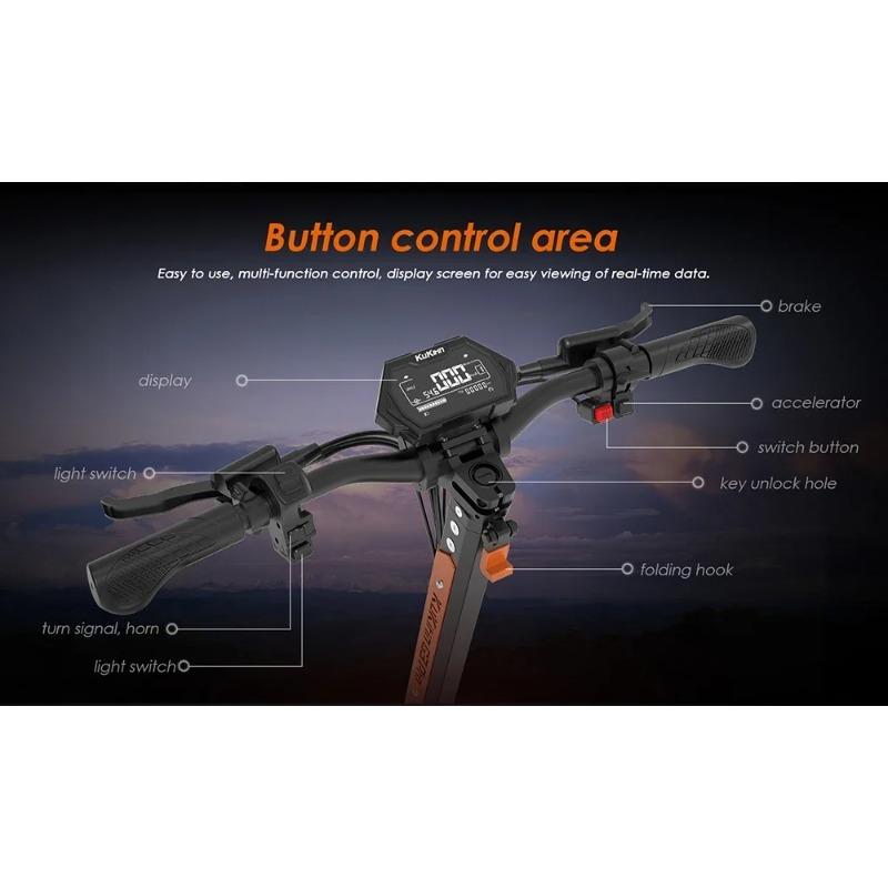 2025KuKirin G3Pro Электросамокат1200Вт*2 Электросамокаты 52В 23.2Ач 80КМ Запас хода 65Км/ч Скорость 10" Шины электросамокат Двойной амортизатор