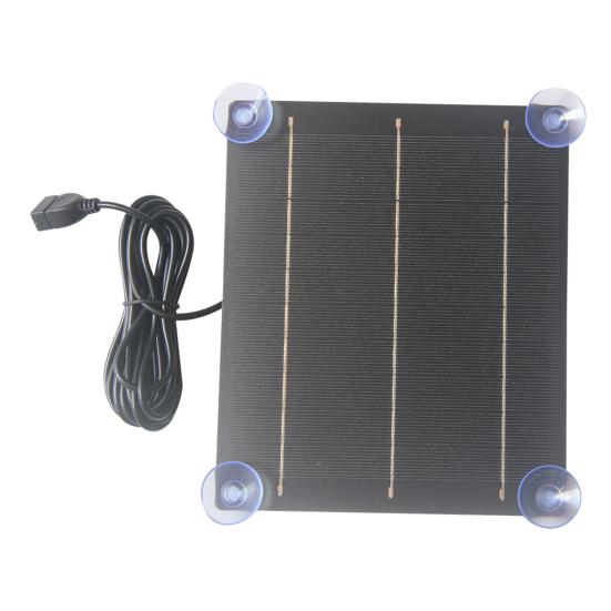 6W Emergency Solar Panel Phone Charger High Conversion Efficiency Short-Circuit Protection Solar Panel Charger for Outdoor Use