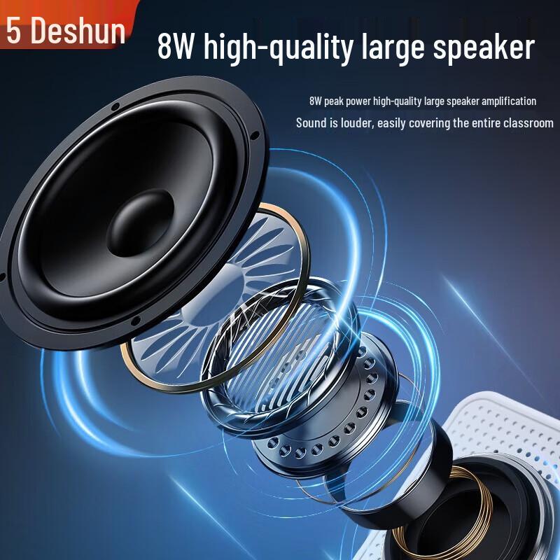 DESHUN Wireless Portable Voice Amplifier with Bluetooth and FM Radio