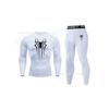 1116 Men's Spider-Man 1D Printed Fitness Suit High Elastic Quick-Drying Long Sleeve Tights Sports Pants Two-piece Set
